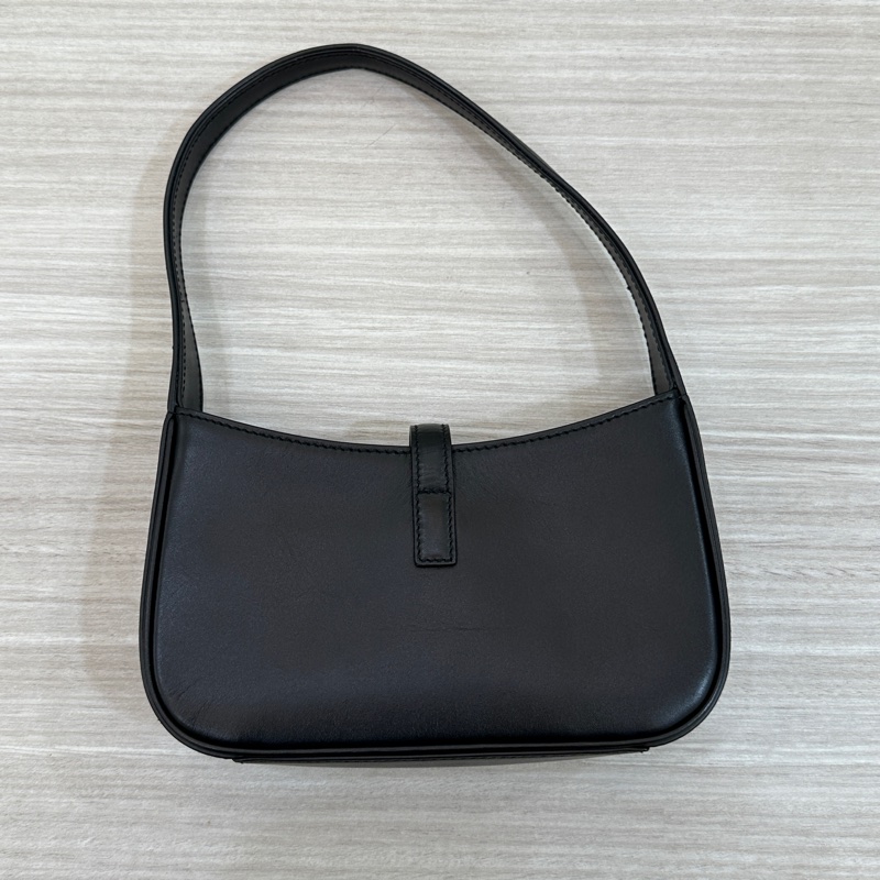 YSL Hobo mini 黑金滑面皮革 Rosé同款-12