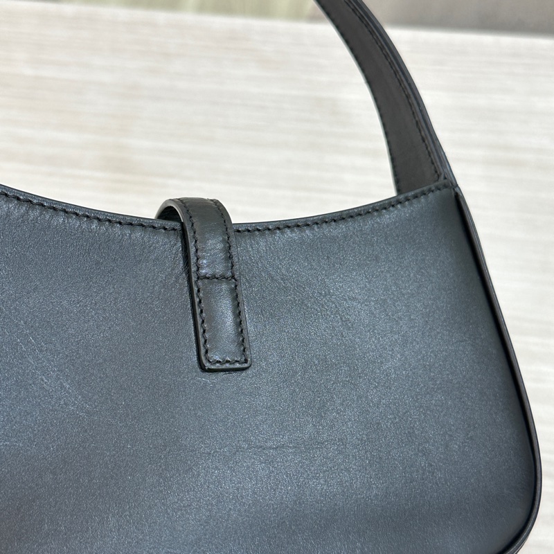 YSL Hobo mini 黑金滑面皮革 Rosé同款-13