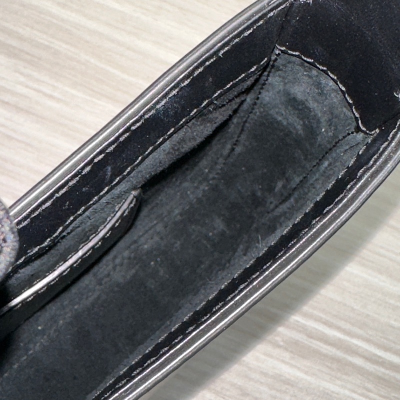 YSL Hobo mini 黑金滑面皮革 Rosé同款-17