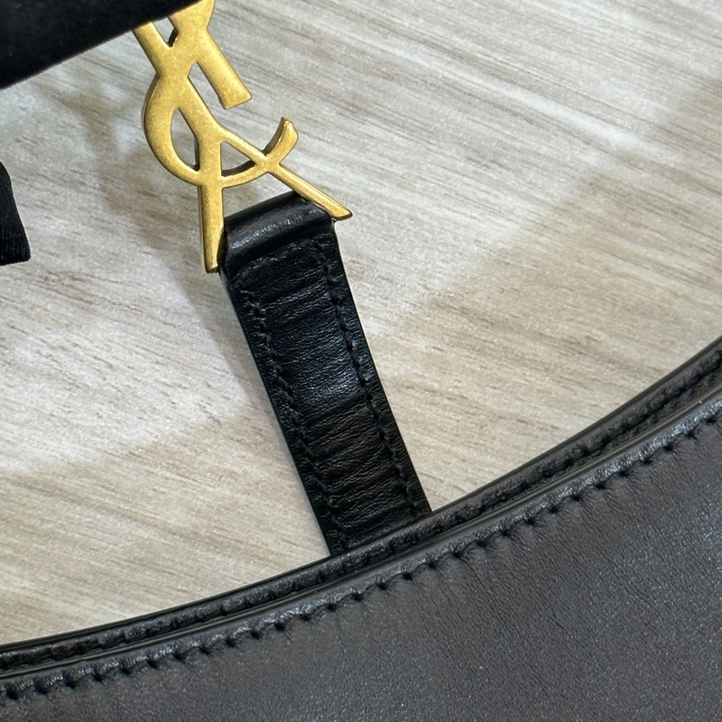 YSL Hobo mini 黑金滑面皮革 Rosé同款-20