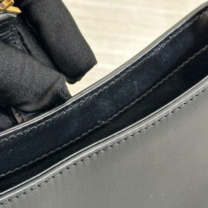 YSL Hobo mini 黑金滑面皮革 Rosé同款-21