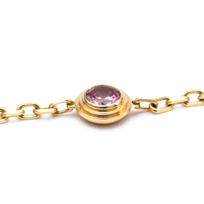 【日本直送】拋光 CARTIER Saphirs Legers 粉色藍寶石 18K 玫瑰金手鍊 BF562447-3