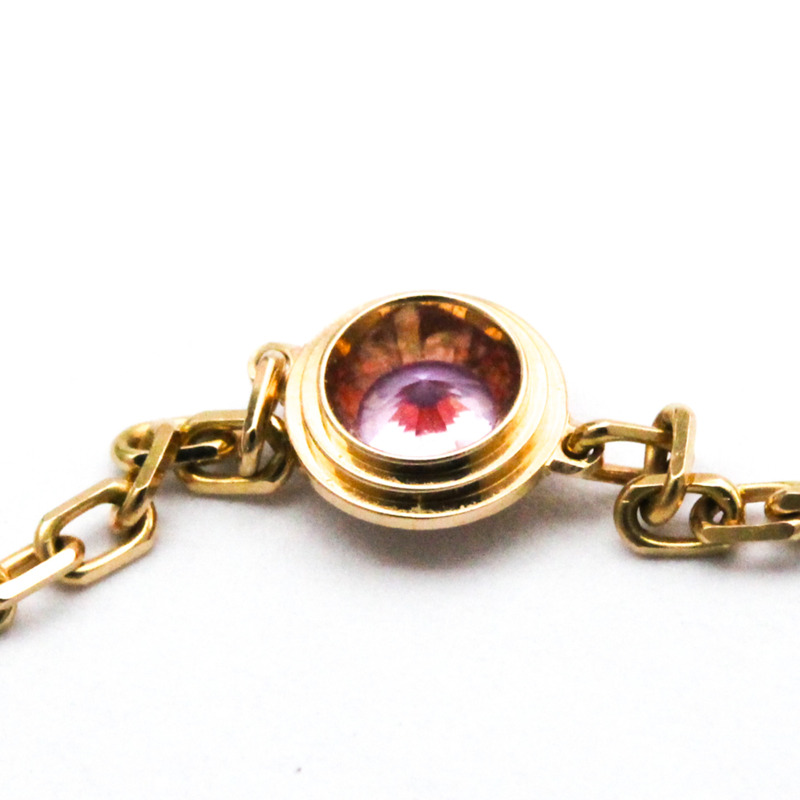 【日本直送】拋光 CARTIER Saphirs Legers 粉色藍寶石 18K 玫瑰金手鍊 BF562447-4