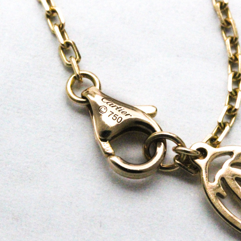 【日本直送】拋光 CARTIER Saphirs Legers 粉色藍寶石 18K 玫瑰金手鍊 BF562447-5