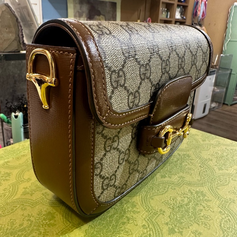 GUCCI馬銜扣1955迷你袋-3