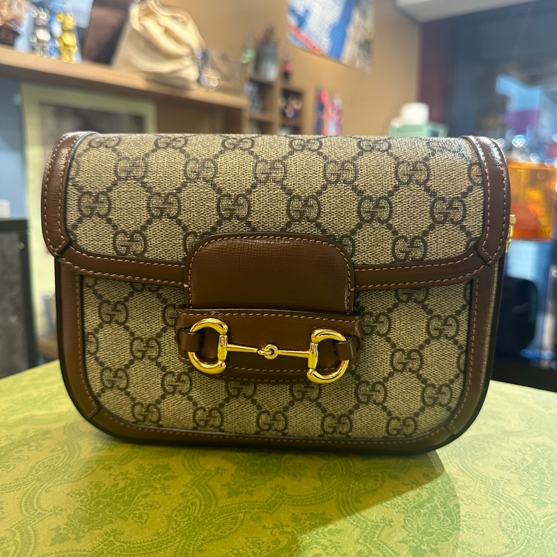 GUCCI馬銜扣1955迷你袋-5