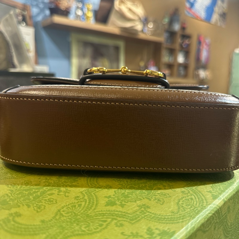 GUCCI馬銜扣1955迷你袋-8