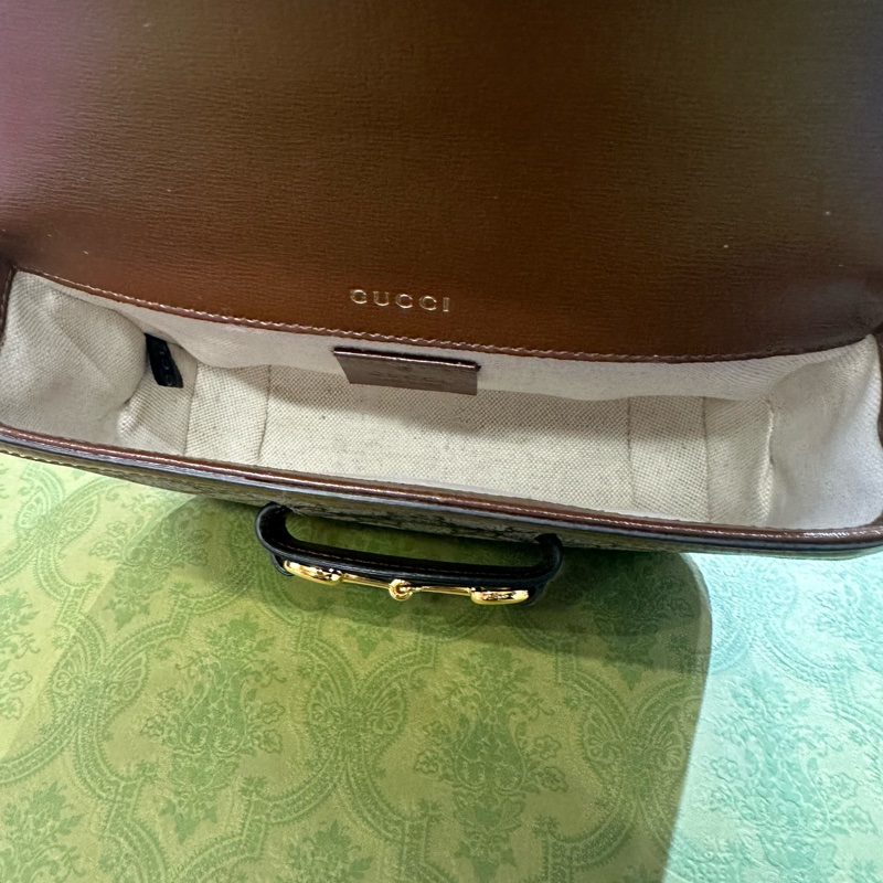 GUCCI馬銜扣1955迷你袋-9