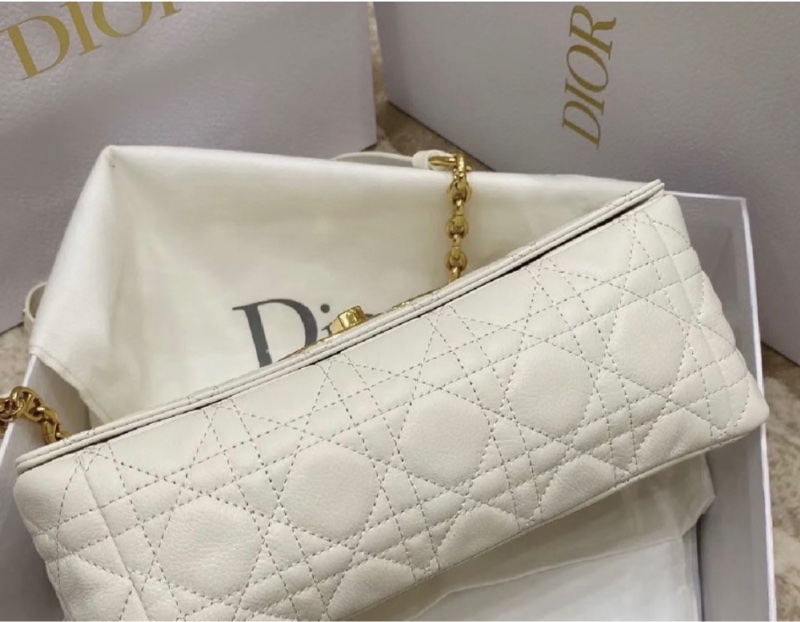 DIOR 迪奧 Caro 系列 牛皮 金扣中號 鏈條包 單肩包-3
