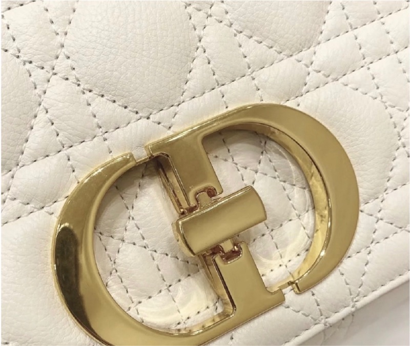 DIOR 迪奧 Caro 系列 牛皮 金扣中號 鏈條包 單肩包-7