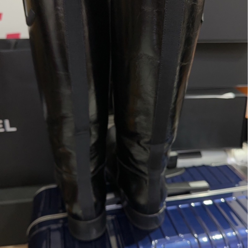 Chanel 黑色長靴-1