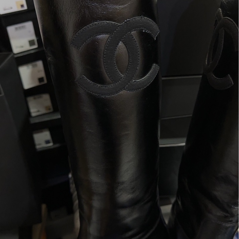 Chanel 黑色長靴-2