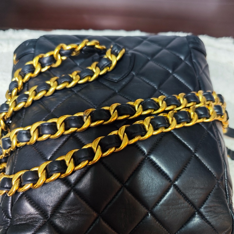 好成色 Chanel duma雙肩包 後背包 有標-32