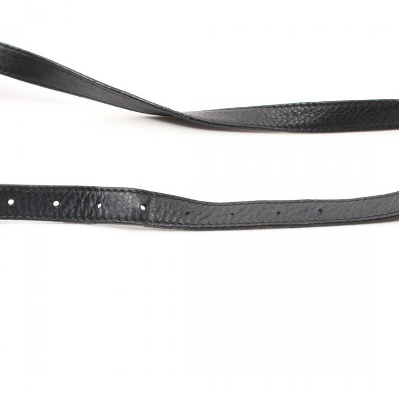 【日本直送】 中古GUCCI[B]Guccissima 真皮肩包 黑色-4