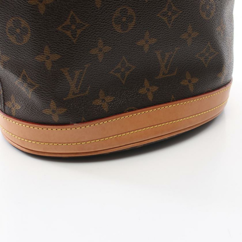【日本直送】 中古LOUIS VUITTON[B]Bucket PM  老花手提包 PVC 真皮 棕色-6