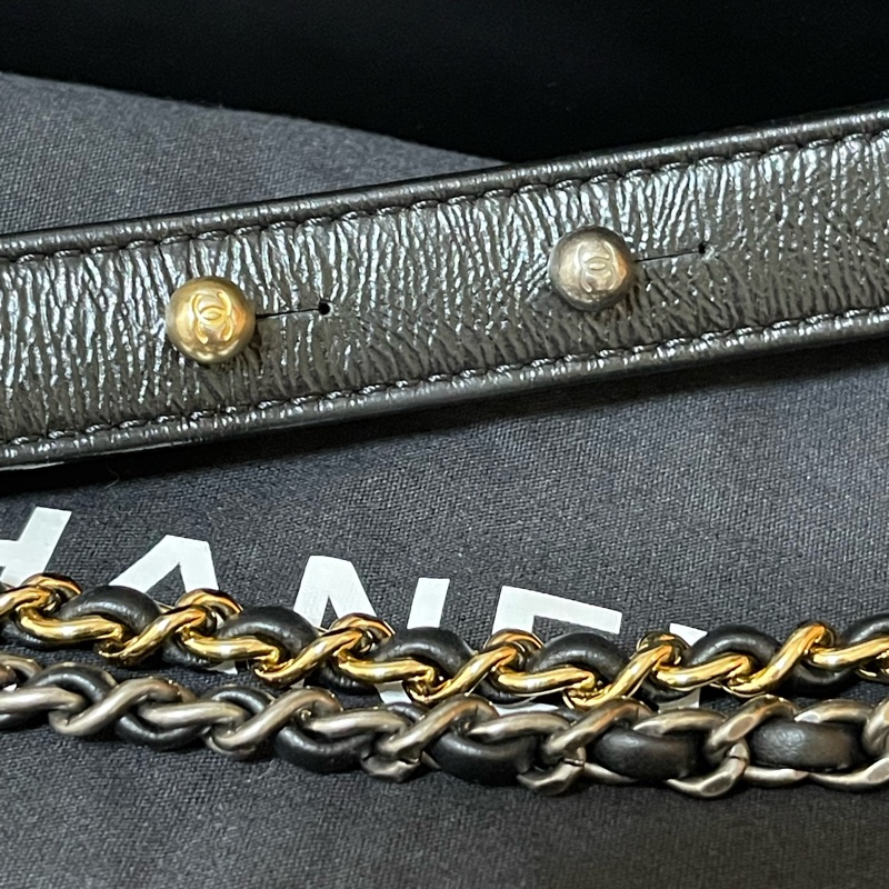 CHANEL 香奈兒 黑白熊貓色 流浪包-25