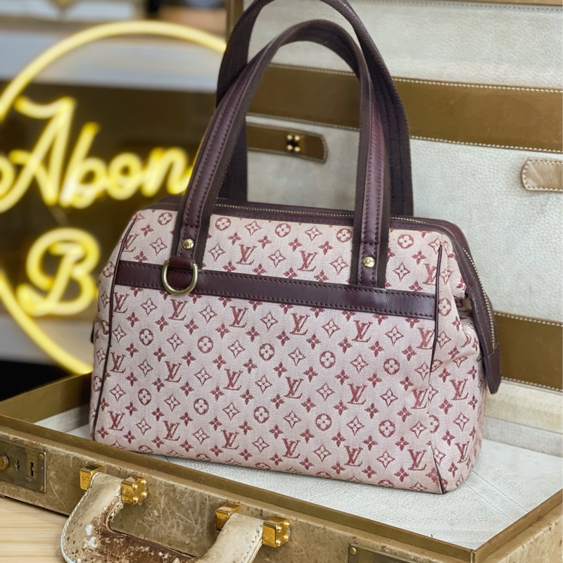 LOUIS VUITTON 老花丹寧粉色醫生包/手提包💗值得收藏-0