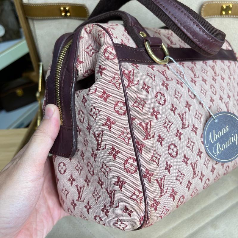 LOUIS VUITTON 老花丹寧粉色醫生包/手提包💗值得收藏-1