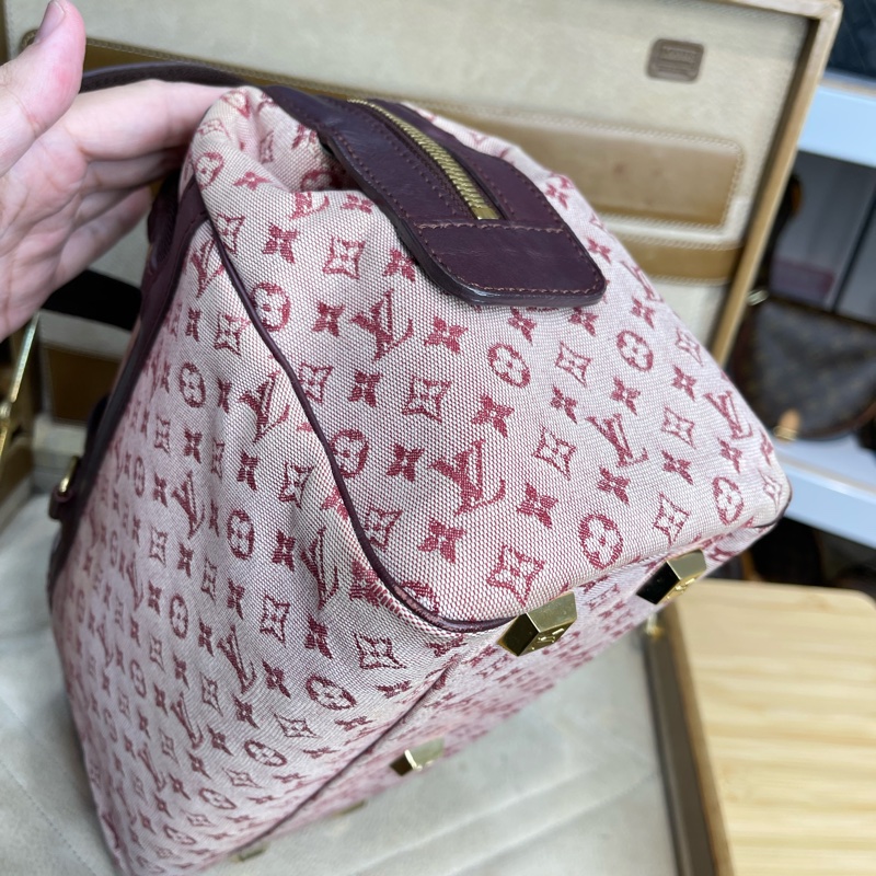 LOUIS VUITTON 老花丹寧粉色醫生包/手提包💗值得收藏-3