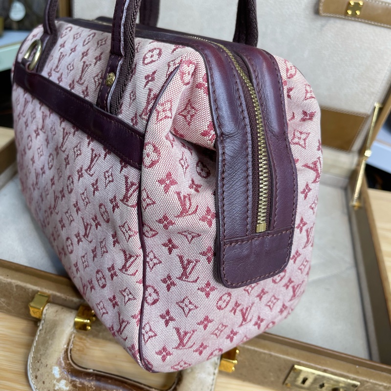 LOUIS VUITTON 老花丹寧粉色醫生包/手提包💗值得收藏-4