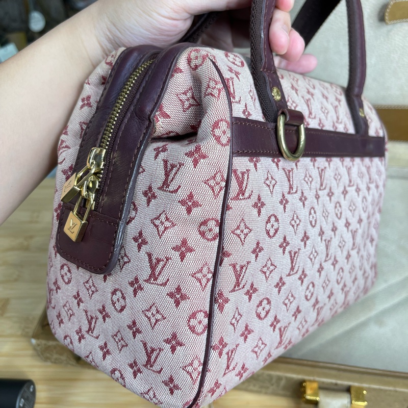 LOUIS VUITTON 老花丹寧粉色醫生包/手提包💗值得收藏-6