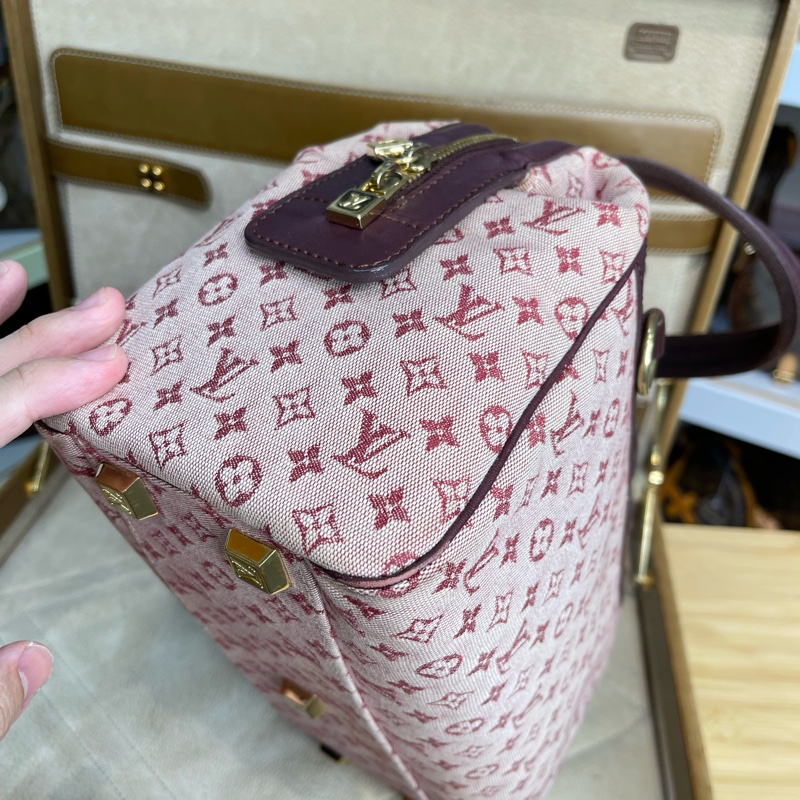 LOUIS VUITTON 老花丹寧粉色醫生包/手提包💗值得收藏-7