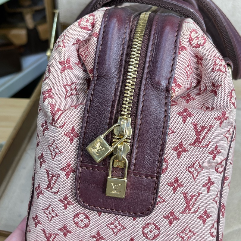 LOUIS VUITTON 老花丹寧粉色醫生包/手提包💗值得收藏-10