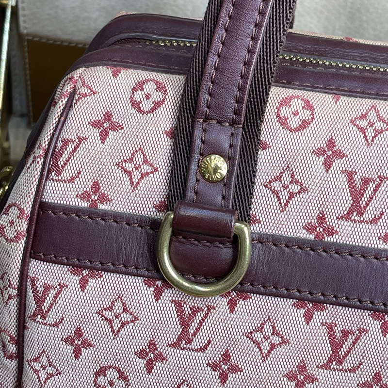 LOUIS VUITTON 老花丹寧粉色醫生包/手提包💗值得收藏-12
