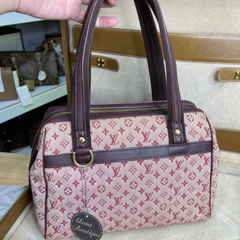 LOUIS VUITTON 老花丹寧粉色醫生包/手提包💗值得收藏-13
