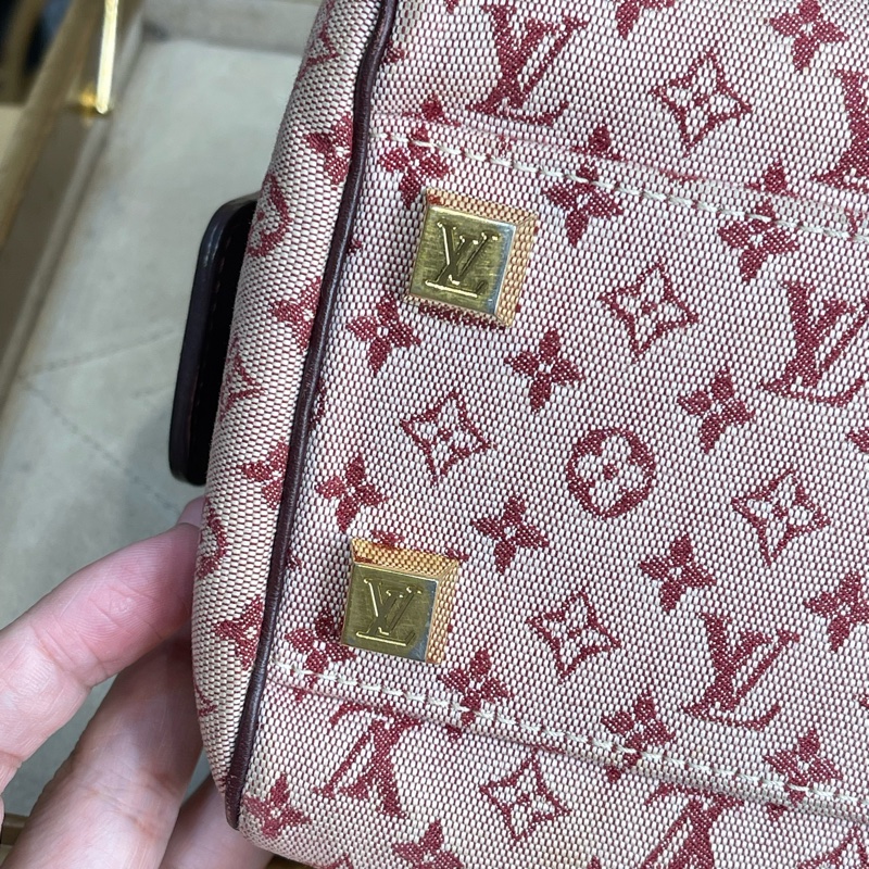 LOUIS VUITTON 老花丹寧粉色醫生包/手提包💗值得收藏-15