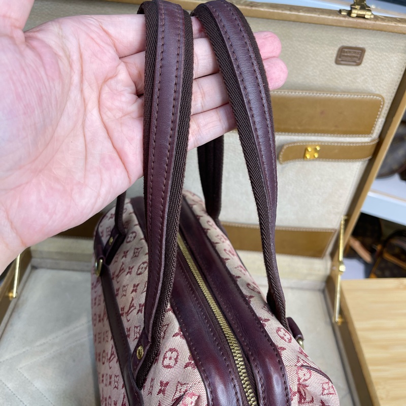 LOUIS VUITTON 老花丹寧粉色醫生包/手提包💗值得收藏-16