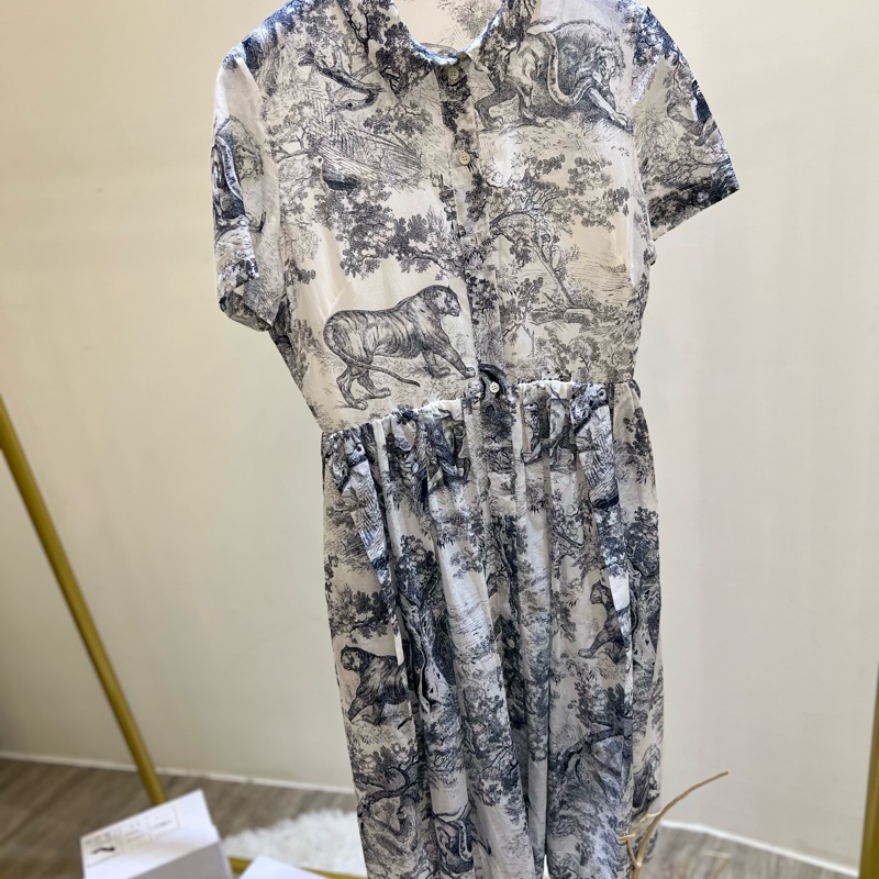 Dior動物圖騰兩件式洋裝-8