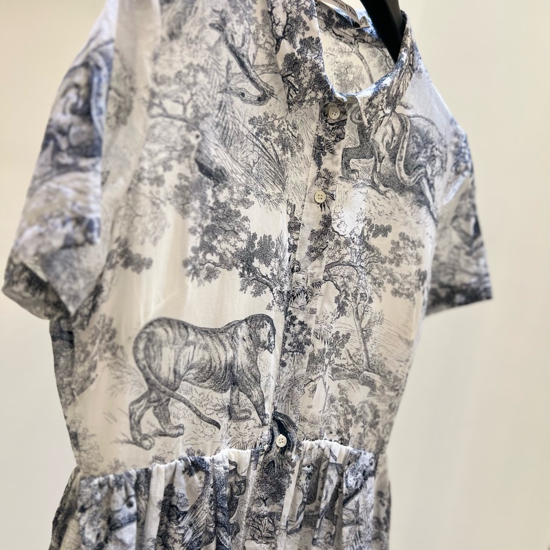 Dior動物圖騰兩件式洋裝-9