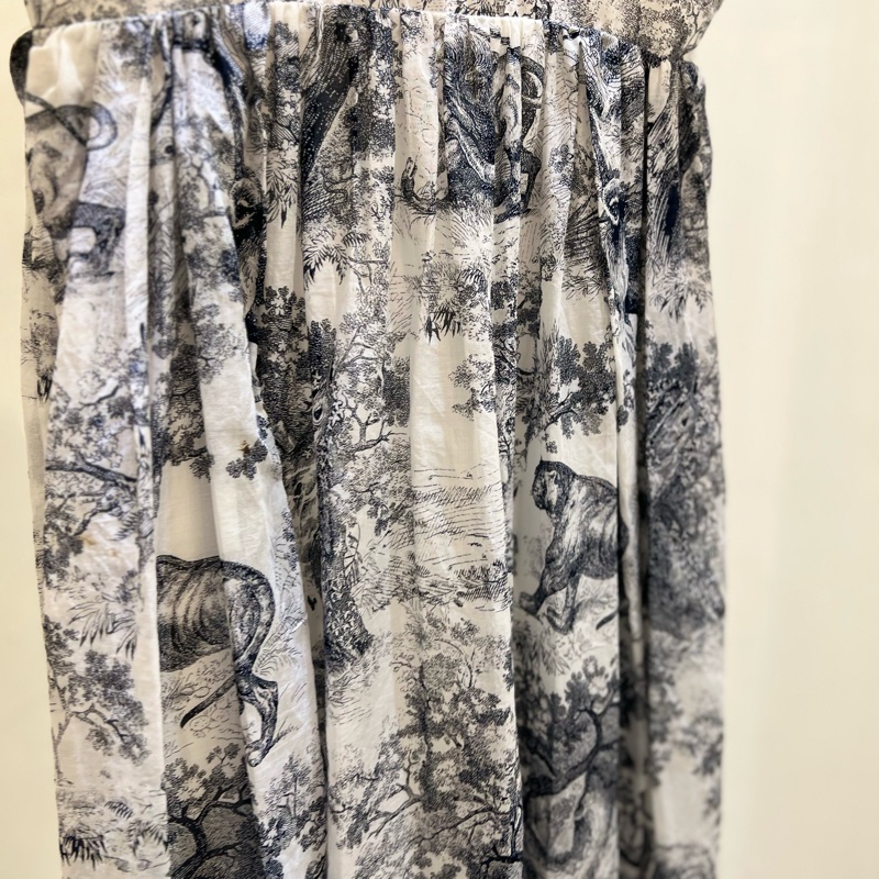 Dior動物圖騰兩件式洋裝-13