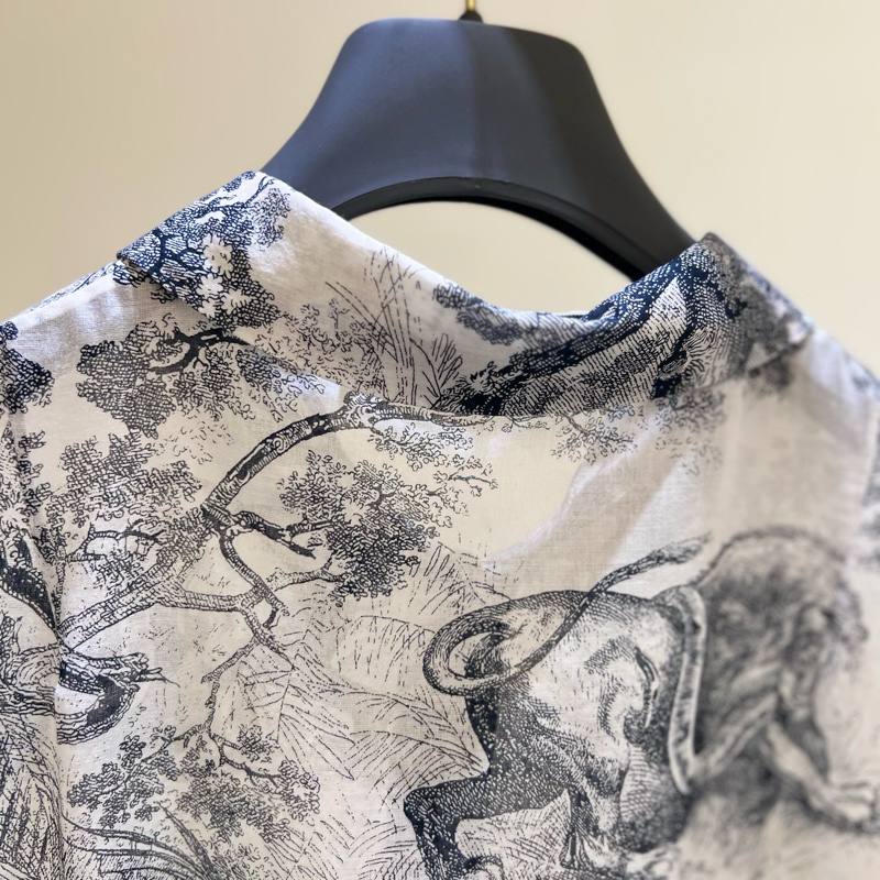 Dior動物圖騰兩件式洋裝-17