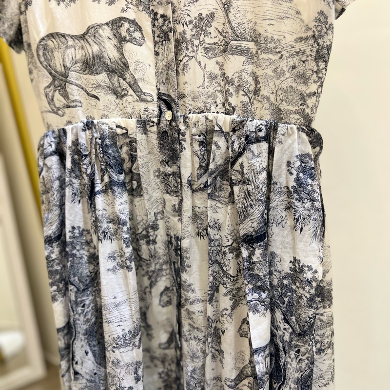 Dior動物圖騰兩件式洋裝-25