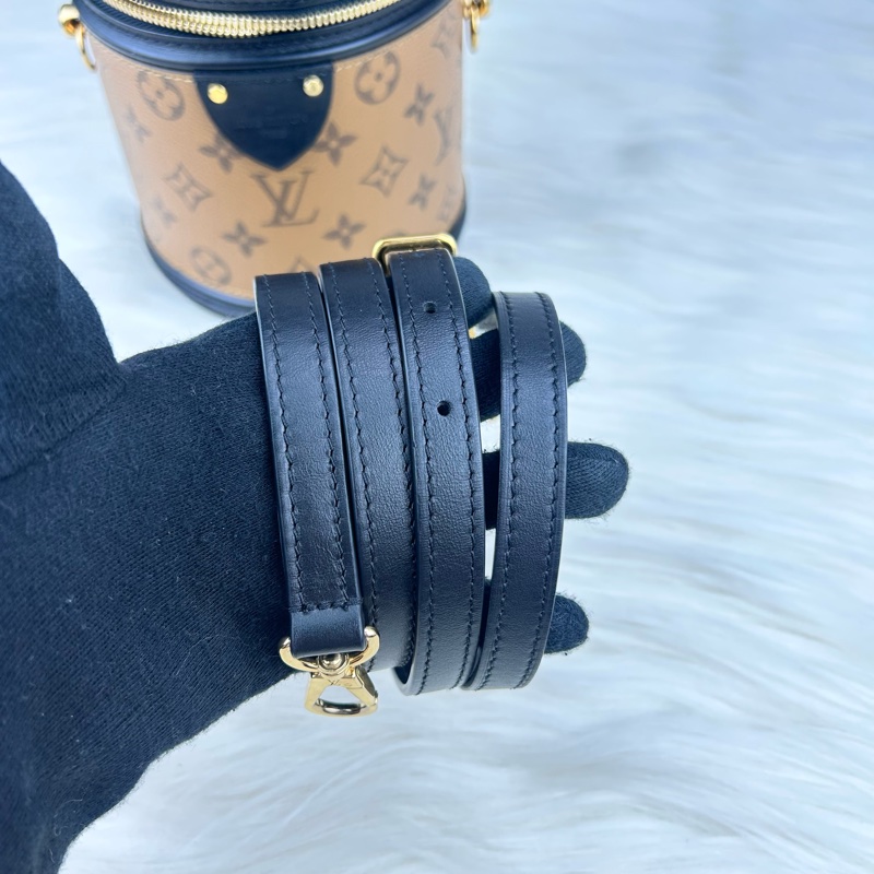 LV  M43986  Cannes 雙色老花手提斜背圓筒包/發財桶  ⭕️目前櫃上售價$92000元  超值優惠-20