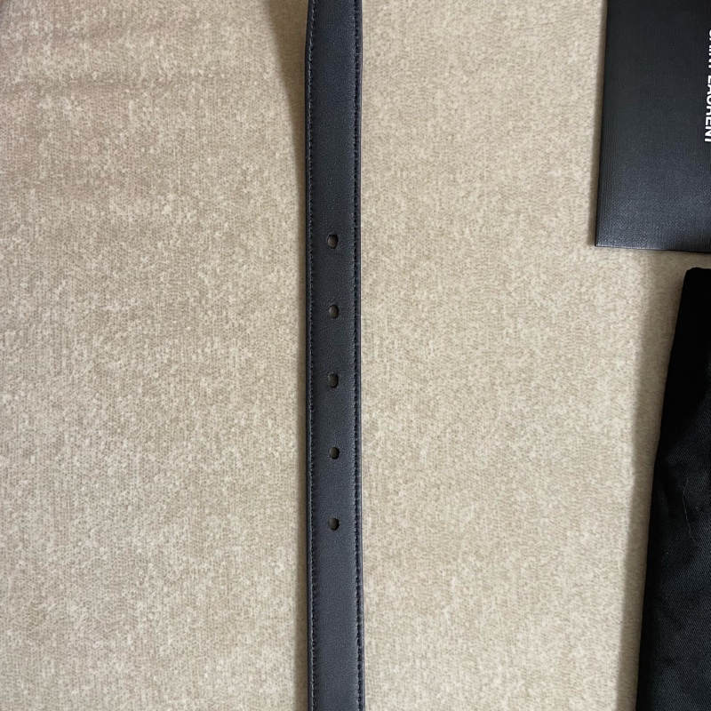 SAINT LAURENT皮革腰帶YSL皮帶 寬2公分 長75公分-10