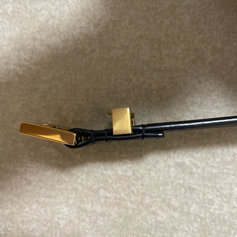 SAINT LAURENT皮革腰帶YSL皮帶 寬2公分 長75公分-18