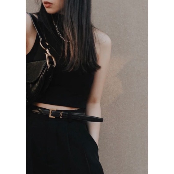 SAINT LAURENT皮革腰帶YSL皮帶 寬2公分 長75公分-22