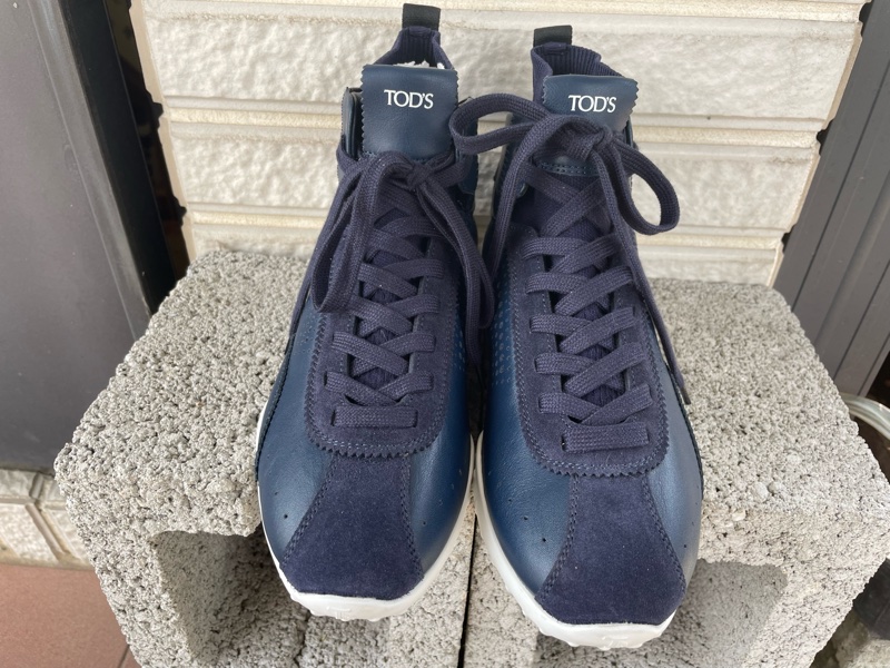 tod’s 皮革拼接襪套運動高筒休閒靴/鞋-0