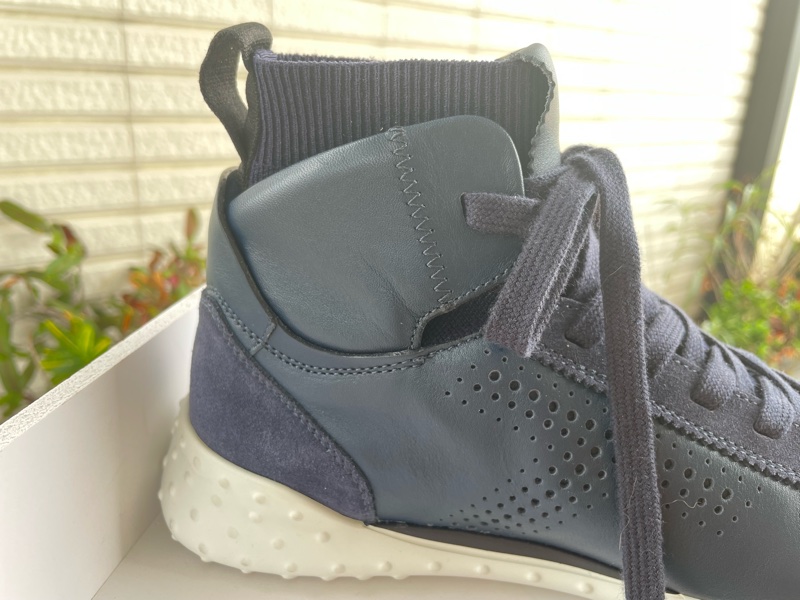 tod’s 皮革拼接襪套運動高筒休閒靴/鞋-16