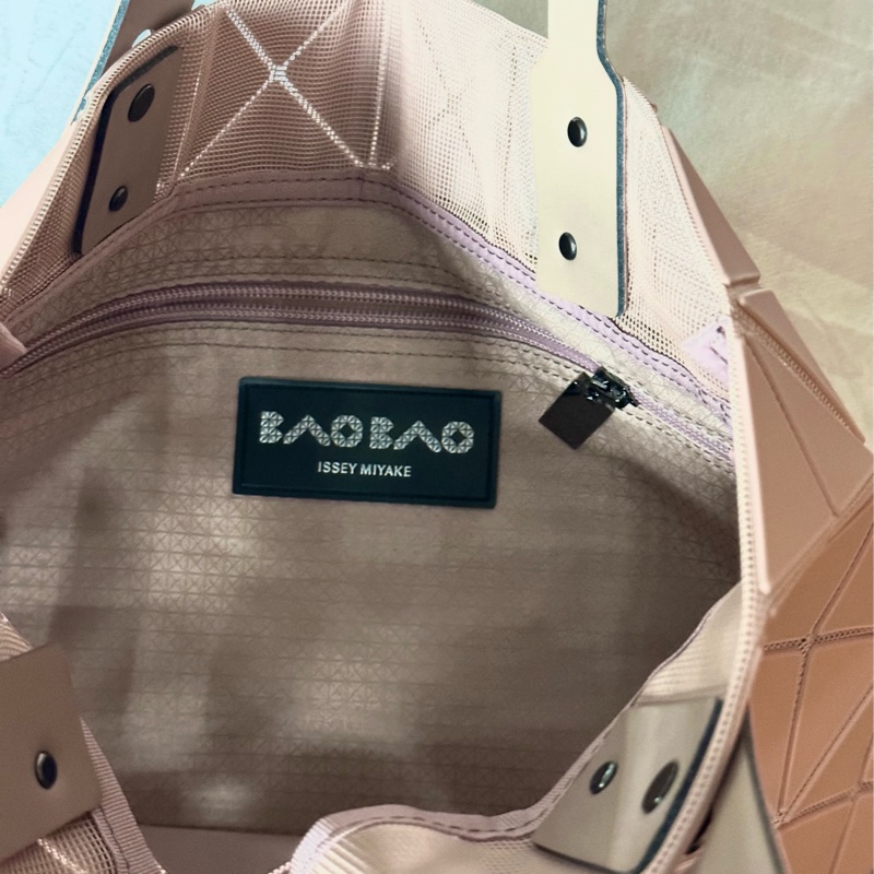 Bao Bao Issey Miyake🇯🇵粉紅色單彩透光托特包-4