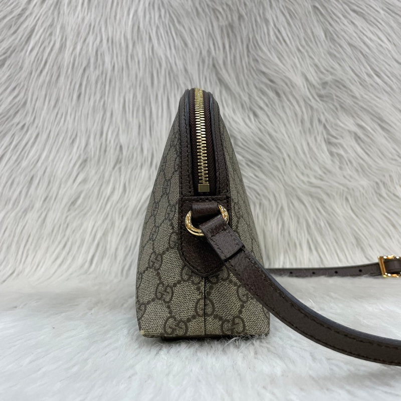 Gucci 499621老花PVC綠紅綠Ophidia GG貝殼包斜背包-3