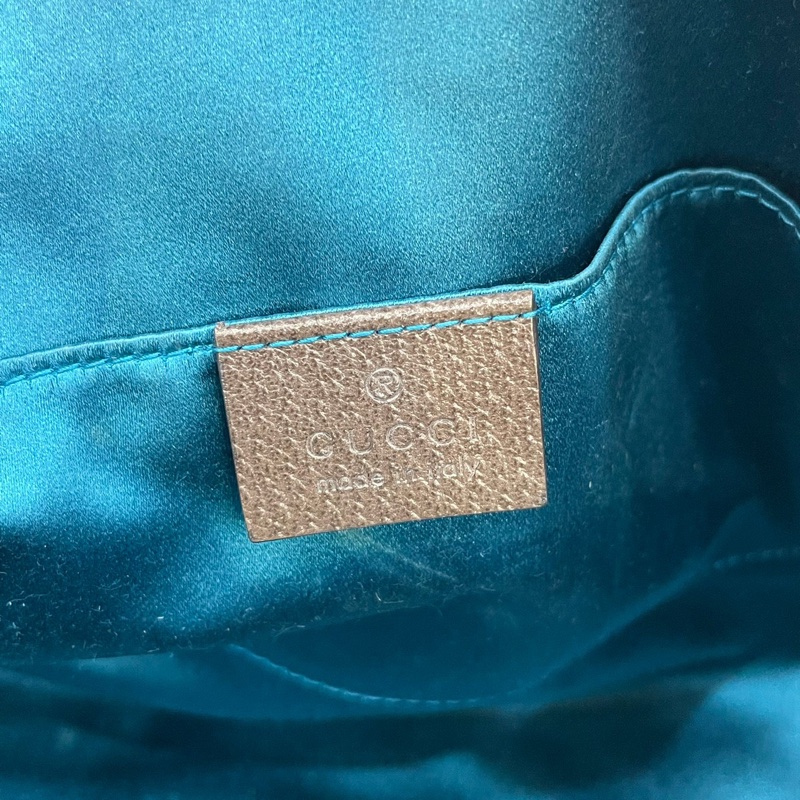 Gucci 499621老花PVC綠紅綠Ophidia GG貝殼包斜背包-15