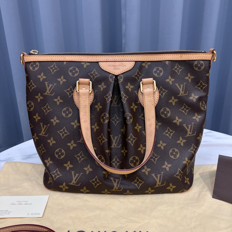 LV M40145 PALERMO PM 全新未使用 購證配件齊全 托特包 手提/斜肩背兩用包 保真 如假包退-6