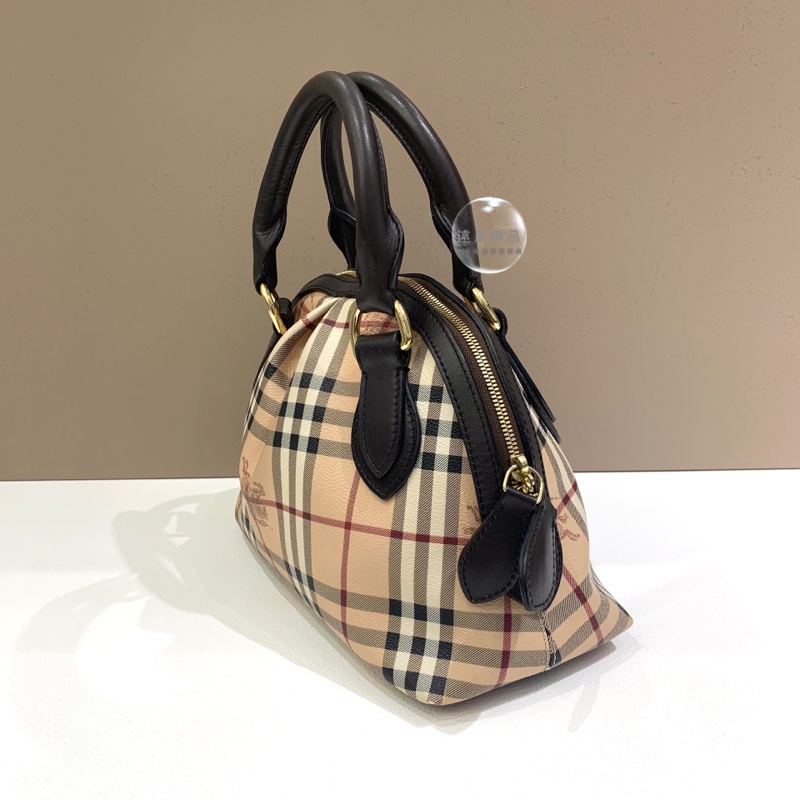 Burberry 戰馬紋貝殼手提包-2
