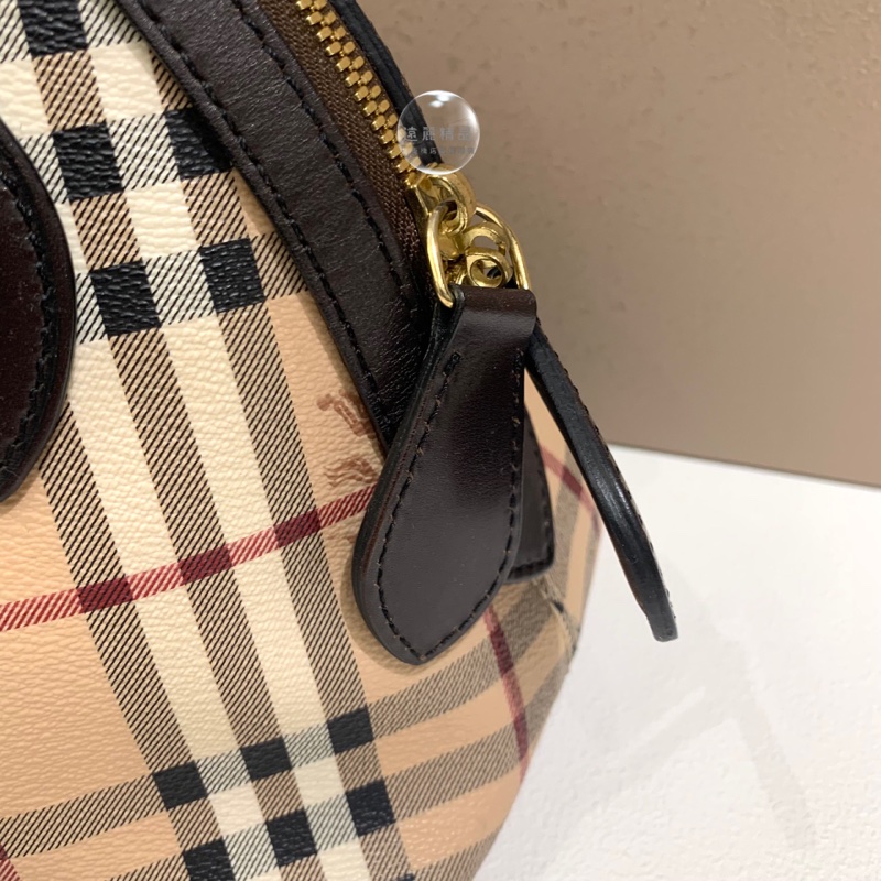Burberry 戰馬紋貝殼手提包-4