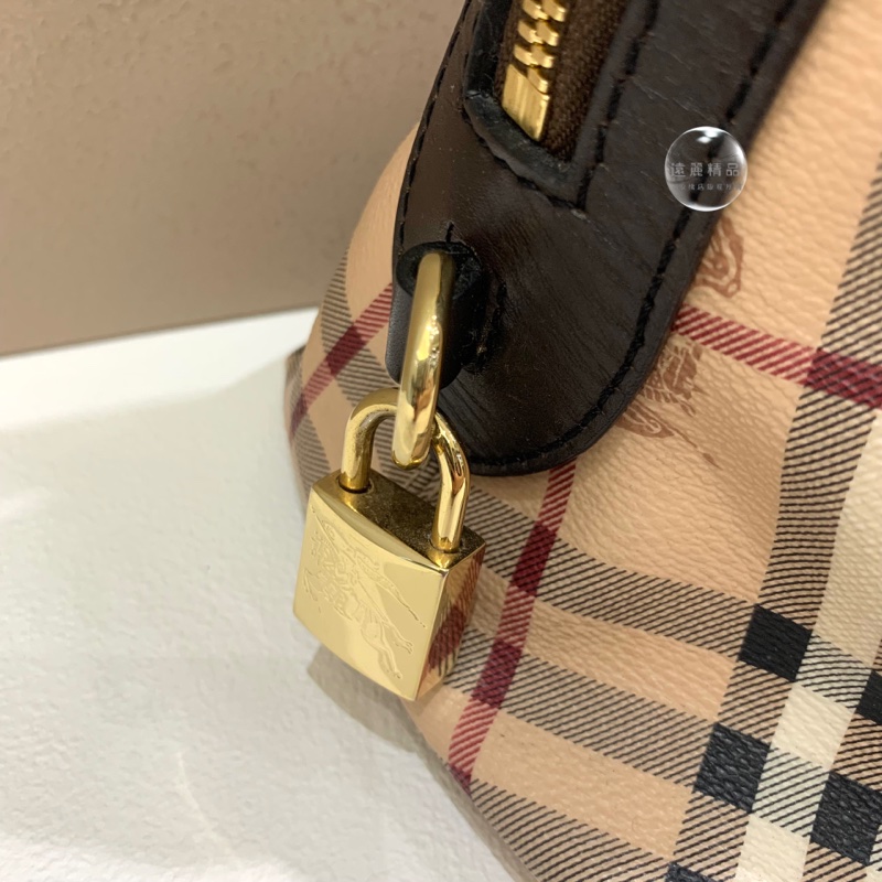 Burberry 戰馬紋貝殼手提包-5
