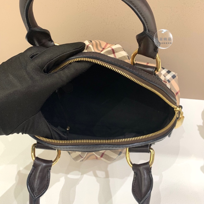 Burberry 戰馬紋貝殼手提包-7